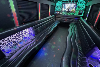 Columbia Limo Bus Interior
