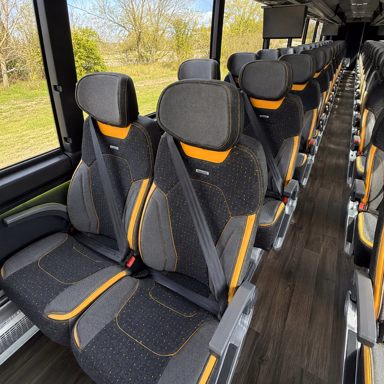 columbia charter bus interior gallery