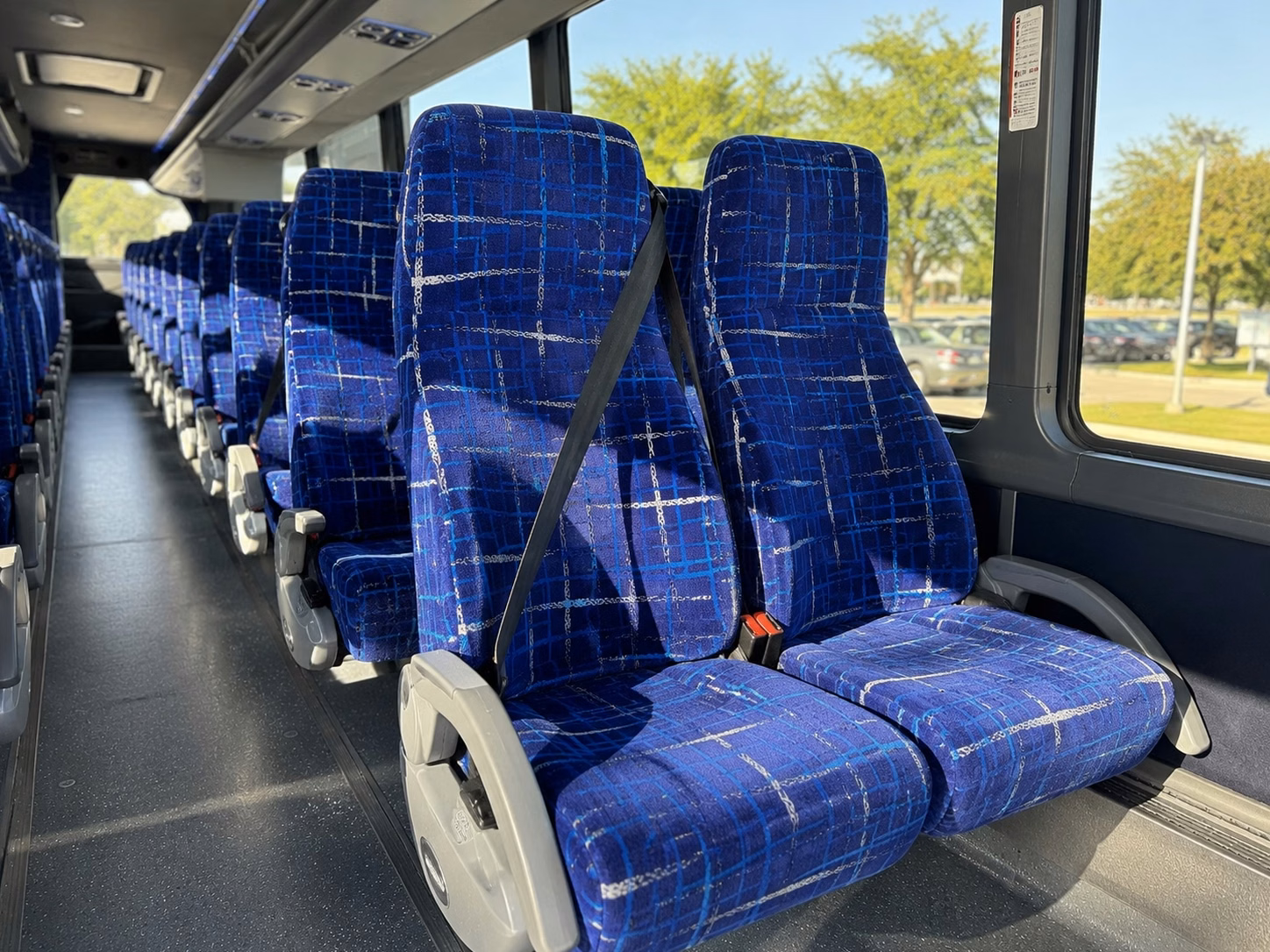 columbia charter bus rental inside